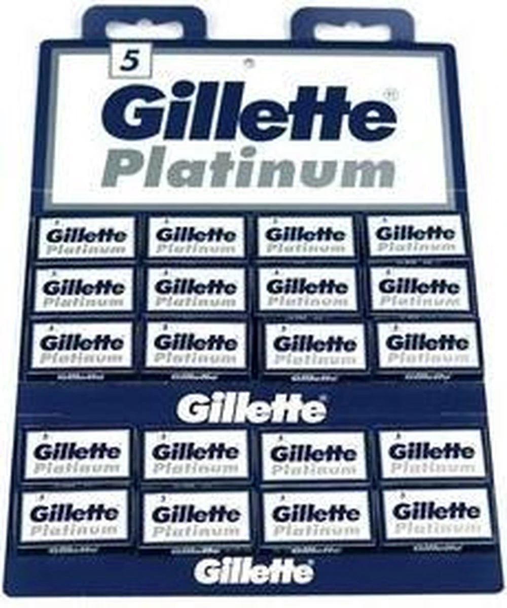 Gillette® Gillette Platinum 100 Scheerbladen ( 20 Pakjes Met 5 Stuks ) 4 Gillette® Gillette Platinum 100 Scheerbladen ( 20 Pakjes Met 5 Stuks ) - Afbeelding 4