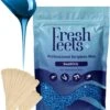Freshfeels® Hard Wax Beans - Incl. 20x Wax Spatels - 1 KG - Voor Lichaam & Gezicht - Wax Parels - Wax Bonen - Wax Korrels - Voor Gevoelige Huid - Fijn/Grof Haar - Brazilian Hard Wax - Aqua Blauw