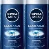 NIVEA MEN Cool Kick Douchegel - 2 X 250 Ml - Voordeelverpakking