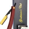 Premium Shavette Open Scheermes Met 20 Scheermesjes - Straight Razor Kappersmes - Barbiersmes - Cut Throat Razor Nekmes - Klassiek Klap Scheermes - Safety Razor Feather Mes