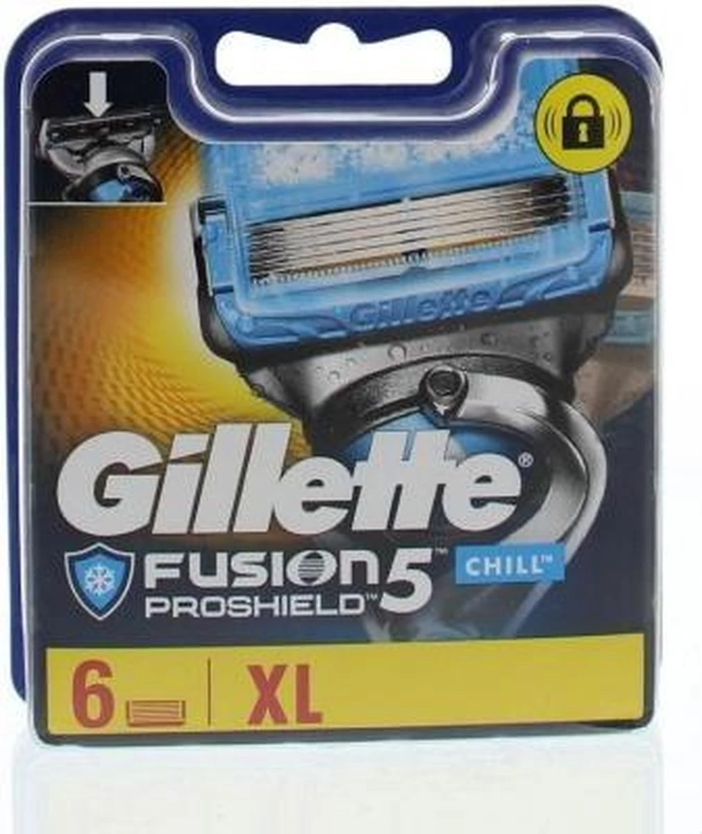 Gillette® Gillette Fusion5 Proshield Chill Scheermesjes Mannen - 6 Stuks 7 Gillette® Gillette Fusion5 Proshield Chill Scheermesjes Mannen - 6 Stuks - Afbeelding 7
