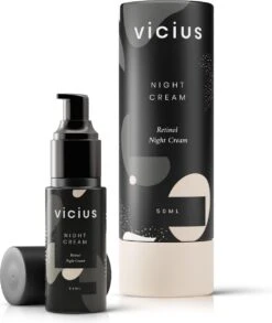 Vicius® - Nachtcrème Voor Vrouwen - Retinol - Anti Rimpel Crème - Hydraterende Gezichtscrème - 50ml