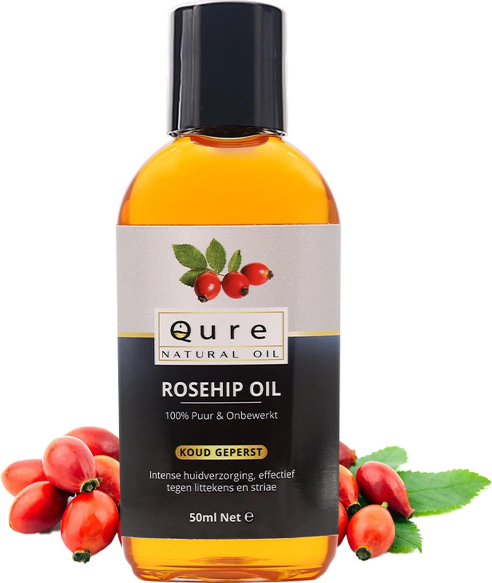 Rozenbottelolie 50ml| 100% Puur & Onbewerkt | Rosehip Oil Voor Huid, Haar En Lichaam 1 Rozenbottelolie 50ml| 100% Puur & Onbewerkt | Rosehip Oil Voor Huid, Haar En Lichaam