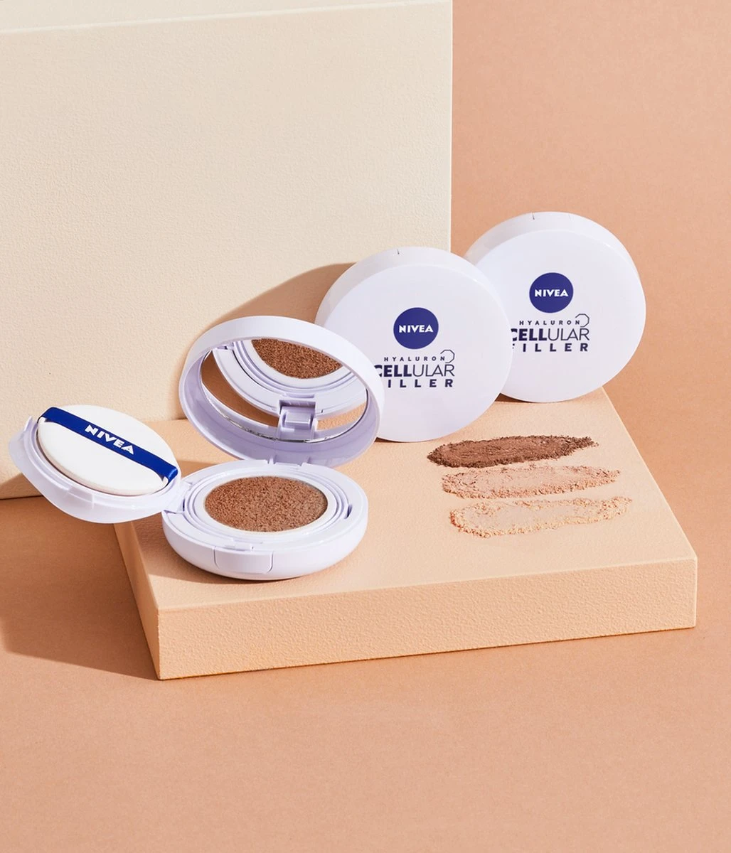 NIVEA Hyaluron Cellular Filler 3in1 Care Cushion – Medium 5 NIVEA Hyaluron Cellular Filler 3in1 Care Cushion – Medium - Afbeelding 5