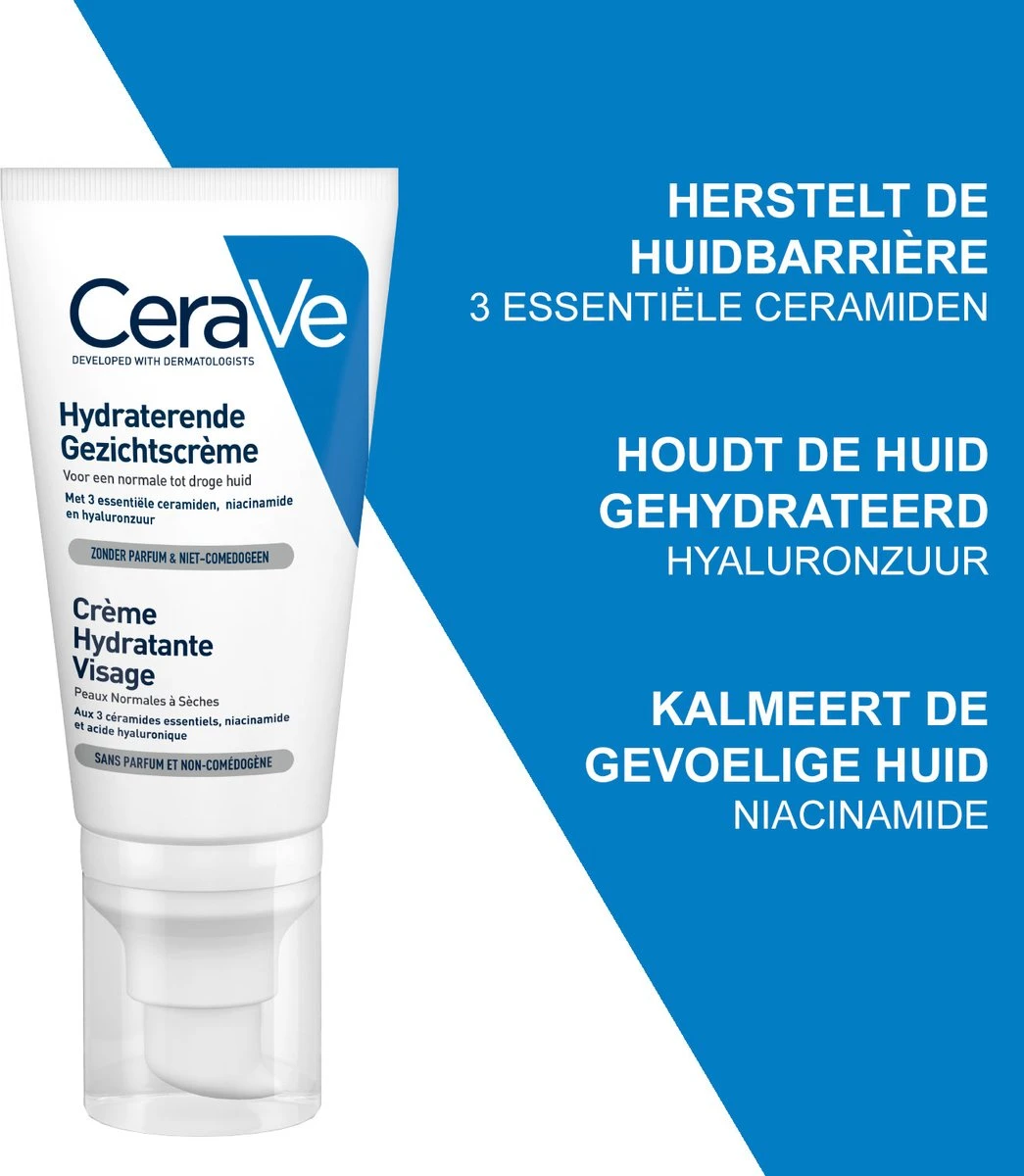 CeraVe - Facial Moisturizing Lotion - Gezichtscrème - 52 Ml 2 CeraVe - Facial Moisturizing Lotion - Gezichtscrème - 52 Ml - Afbeelding 2