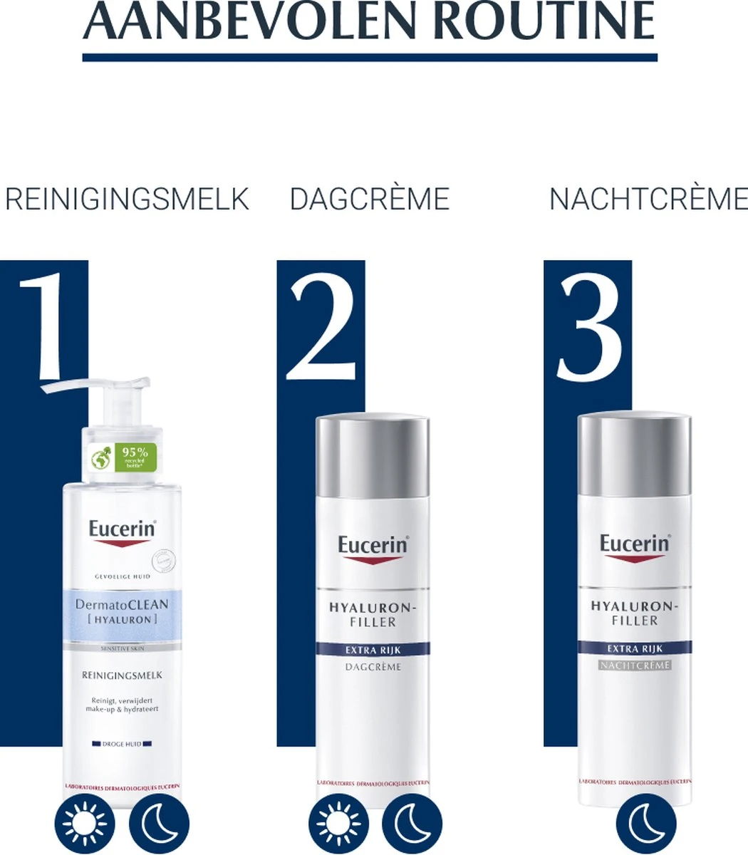 Eucerin Hyaluron-Filler Anti-Rimpel Urea Rijke Textuur Nachtcrème - 50 Ml 5 Eucerin Hyaluron-Filler Anti-Rimpel Urea Rijke Textuur Nachtcrème - 50 Ml - Afbeelding 5