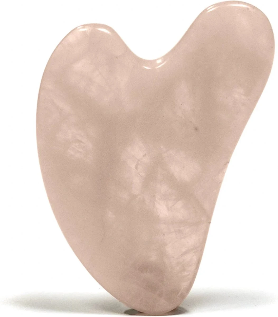 Gua Sha Steen - 100% Rozenkwarts Steen - Gua Sha Tool - Gezichtsmassage - Edelstenen 1 Gua Sha Steen - 100% Rozenkwarts Steen - Gua Sha Tool - Gezichtsmassage - Edelstenen