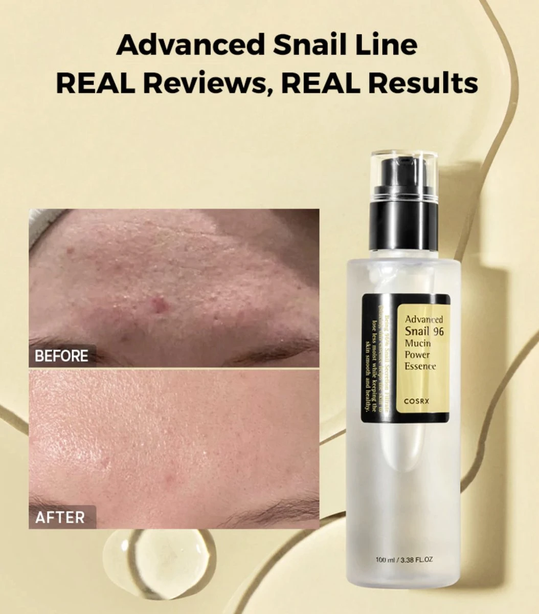 COSRX Advanced Snail 96 Mucin Power Essence 3 COSRX Advanced Snail 96 Mucin Power Essence - Afbeelding 3