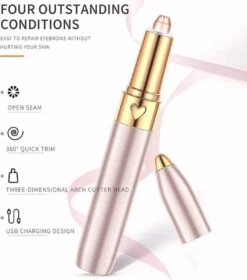 Draagbare Wenkbrauw Epilator - Haar Remover Pen - USB Trimmer -Verzorgingsvoordeel Huis 1058x1200 2