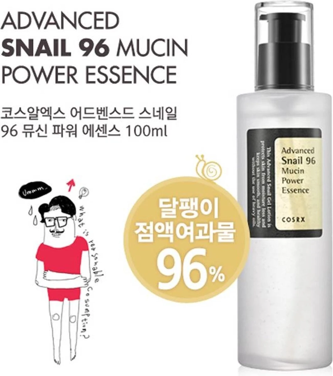 COSRX Advanced Snail 96 Mucin Power Essence 7 COSRX Advanced Snail 96 Mucin Power Essence - Afbeelding 7