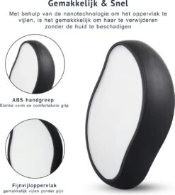 Merkloos Crystal Hair Removal Zwart - Crystal Hair Eraser - Epilator - Kristalpad - Ontharing - Pijnloos - Haarverwijderaar -Verzorgingsvoordeel Huis 1079x1200 1
