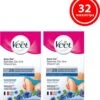 Veet - Easy-Gel Wax - Ontharingsstrips - Bikinilijn - Gevoelige Huid - 2 X 16 Stuks