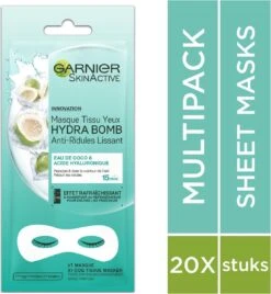 Garnier Skinactive Face Sheet Oogmasker - Kokosnoot En Hyaluronzuur - 5 Stuks - Voordeelverpakking -Verzorgingsvoordeel Huis 1104x1200 7