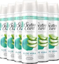 Gillette Venus Satin Care Gevoelige Huid Scheergel Vrouwen - 6x200ml Voordeelverpakking