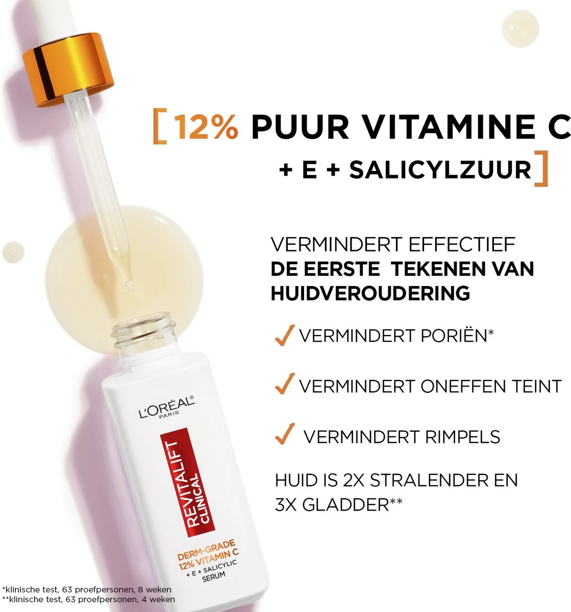 L'Oréal RevitaliftClinical Pure Vitamine C 12% Serum 30 Ml 2 L'Oréal RevitaliftClinical Pure Vitamine C 12% Serum 30 Ml - Afbeelding 2