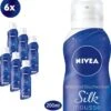 NIVEA Silk Mousse Crème Care - 6 X 200 Ml - Voordeelverpakking - Doucheschuim