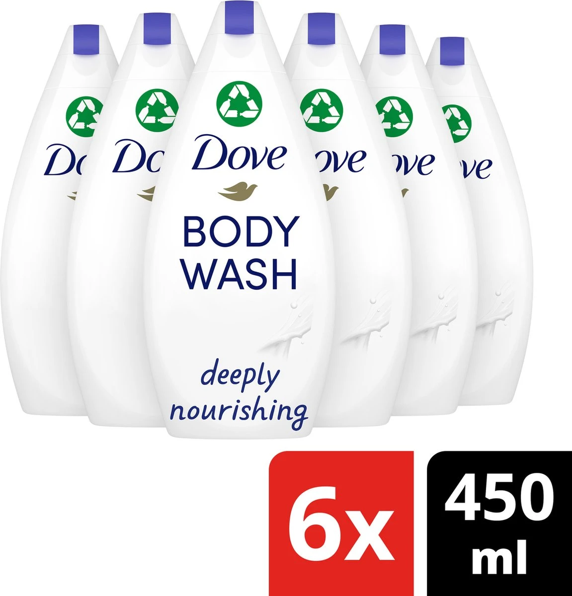 Dove Douchegel Deeply Nourishing - 6 X 450 Ml - Voordeelverpakking 2 Dove Douchegel Deeply Nourishing - 6 X 450 Ml - Voordeelverpakking - Afbeelding 2