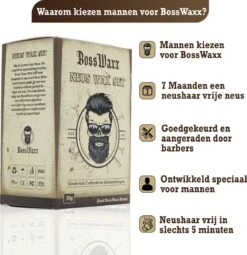 BossWax - Neusontharing Set - Nose Wax Kit - Neuswax - Ontharingswax - 7 Maanden Neusvrij - Speciaal Voor Mannen -Verzorgingsvoordeel Huis 1162x1200 5