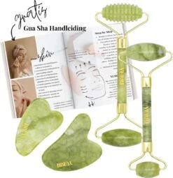 YUBBI™ Jade Gua Sha Set - Groene Jade Gezichtsroller - Schraper - Gezichtsverzorging - 4 Stuks - Inclusief Instructies 14 YUBBI™ Jade Gua Sha Set - Groene Jade Gezichtsroller - Schraper - Gezichtsverzorging - 4 Stuks - Inclusief Instructies -Verzorgingsvoordeel Huis 1164x1200 4