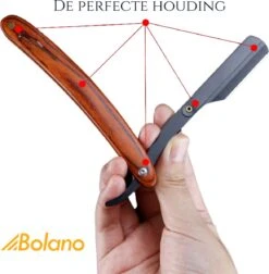 Bolano® Premium Shavette Open Scheermes Brown Wood + 50 Single Edge Scheermesjes - Klassiek Barbiersmes Straight Razor Voor Mannen - Cut Throat Razor Nekmes - Klassiek Klap Scheermes - Safety Razor Feather Mes -Verzorgingsvoordeel Huis 1174x1200 3