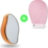 Skinnables Crystal Hair Removal - Crystal Hair Eraser - Scrubi - Bleame - Kristalpad - Pijnloos Ontharen - Inclusief GRATIS Scrubhandschoen - Goud - 2022 Versie