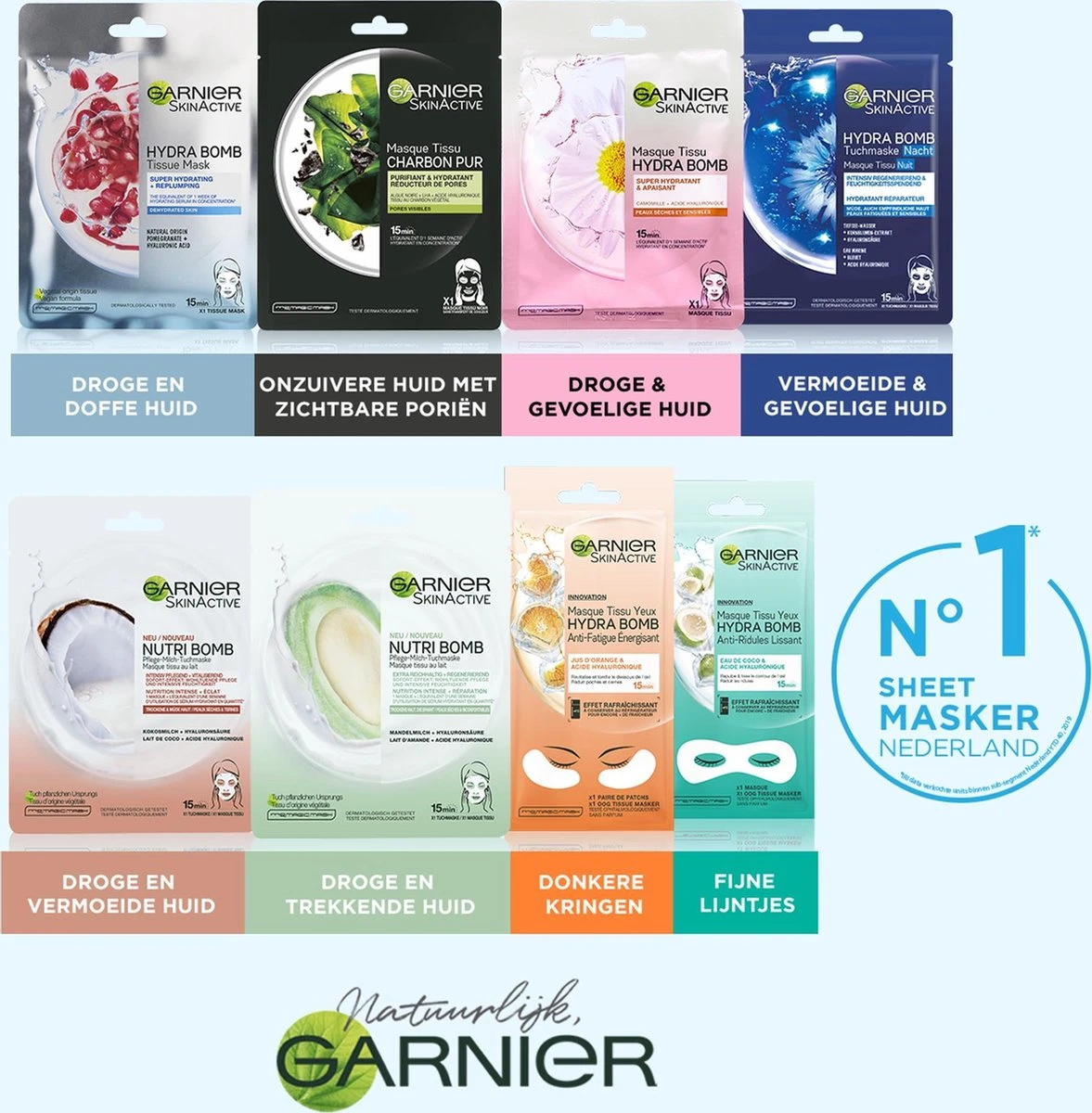 Garnier SkinActive Tissue Gezichtsmasker Hydraterend & Kalmerend - 1 Stuks 7 Garnier SkinActive Tissue Gezichtsmasker Hydraterend & Kalmerend - 1 Stuks - Afbeelding 7