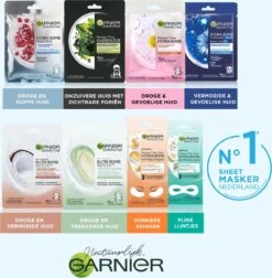 Garnier SkinActive - Hydra Bomb Sheet Masker Met Granaatappel - Gezichtsmasker - 20 Stuks - Voordeelverpakking -Verzorgingsvoordeel Huis 1177x1200 11