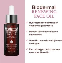 Biodermal Gezichtsolie - Renewing Face Oil Met Krachtige Huideigen Antioxidanten Q10 - Perfect Te Mengen Met Dagcrème - 30ml -Verzorgingsvoordeel Huis 1178x1200 5