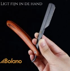 Bolano® Premium Shavette Open Scheermes Brown Wood + 50 Single Edge Scheermesjes - Klassiek Barbiersmes Straight Razor Voor Mannen - Cut Throat Razor Nekmes - Klassiek Klap Scheermes - Safety Razor Feather Mes -Verzorgingsvoordeel Huis 1186x1200 1