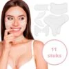 Anti Rimpel Pads - 11 Stuks - Tegen Rimpels En Fijne Lijntjes - Huidverstrakking - Huidverjonging - Anti Aging - Huidverzorging - Huidherstellende Patches - Collageen Eye Patches - Beauty Pads - Collageen Pads