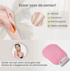 Skinnables Crystal Hair Removal - Crystal Hair Eraser - Scrubi - Bleame - Kristalpad - Pijnloos Ontharen - Inclusief GRATIS Scrubhandschoen - Goud - 2022 Versie -Verzorgingsvoordeel Huis 1188x1200 5