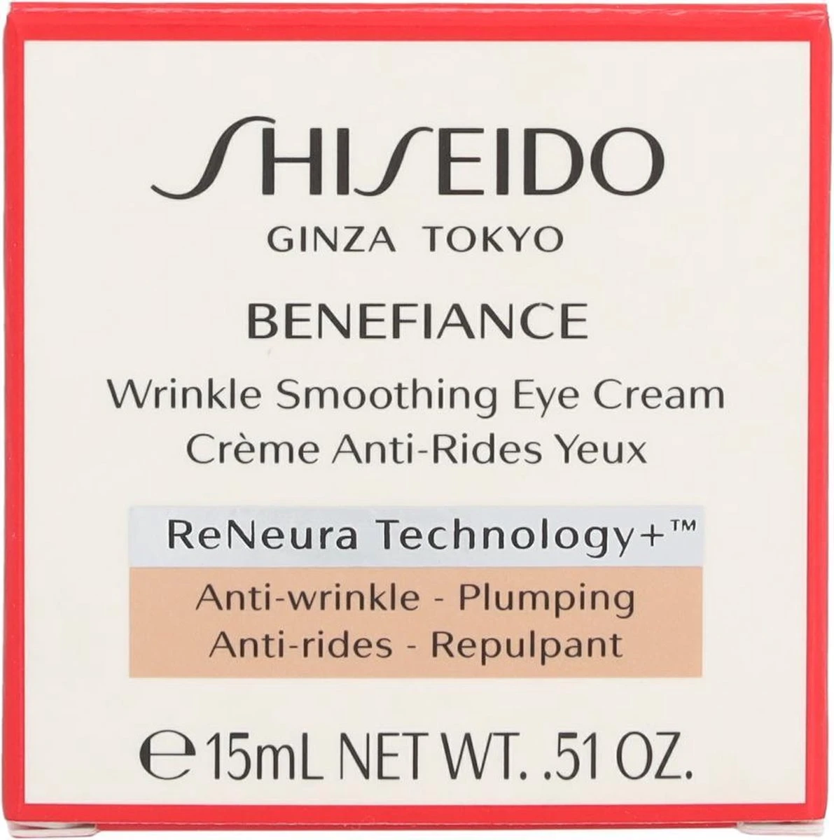 Shiseido Benefiance Wrinkle Smoothing Eye Cream Oogcrème - 15 Ml 2 Shiseido Benefiance Wrinkle Smoothing Eye Cream Oogcrème - 15 Ml - Afbeelding 2
