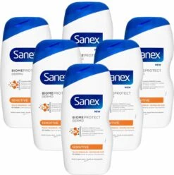 6x Sanex Douchegel Dermo Sensitive 500 Ml