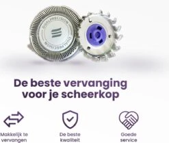 3 Scheerkoppen Geschikt Voor Philips HQ8/50 – Scheerkoppen Set – Scheer Opzetkoppen – Voor Phillips HQ8 - Shaving Blades – 3 Stuks -Verzorgingsvoordeel Huis 1200x1017