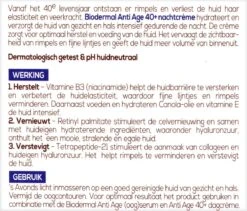 Biodermal Anti Age Nachtcrème 40+ - Nachtcrème Met Niacinamide & Peptide - Herstelt De Huidconditie En Verstevigt - 50ml -Verzorgingsvoordeel Huis 1200x1025 4