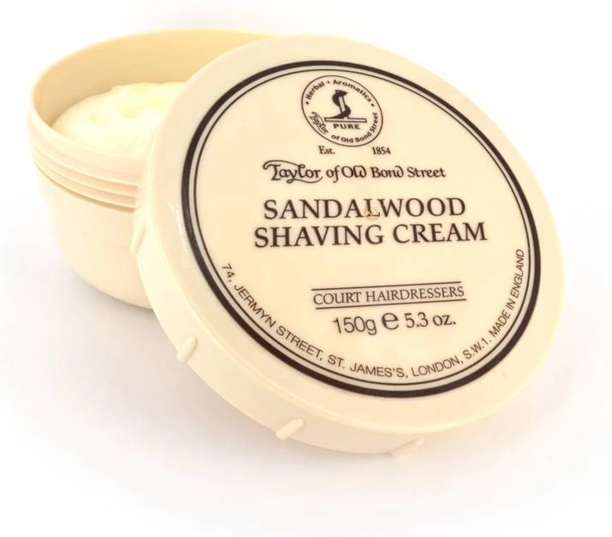 Taylor Of Old Bond Street Sandalwood Shaving Cream 150 Gr. 3 Taylor Of Old Bond Street Sandalwood Shaving Cream 150 Gr. - Afbeelding 3