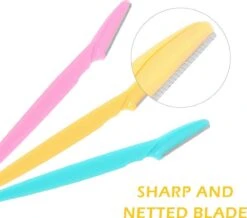 Merkloos Scheermesjes Gezicht Wenkbrauwen Lippen Intieme Streek