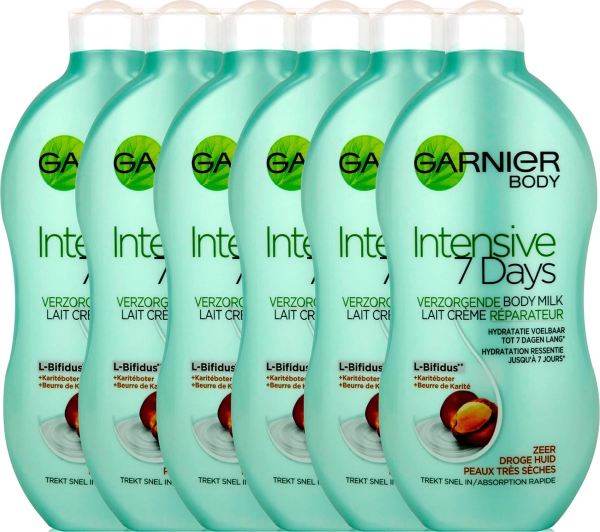 Garnier SkinActive Body Body Intensive 7 Days Karite - 6 X 400ml- Bodymilk 2 Garnier SkinActive Body Body Intensive 7 Days Karite - 6 X 400ml- Bodymilk - Afbeelding 2
