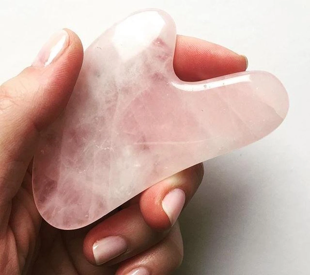 Merkloos Premium Roze Kwarts GuaSha Tool | 100% Echte Rose Quartz | Jade Steen Gezichtstool 2 Merkloos Premium Roze Kwarts GuaSha Tool | 100% Echte Rose Quartz | Jade Steen Gezichtstool - Afbeelding 2