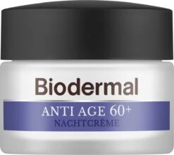 Biodermal Anti Age Nachtcrème 60+ - Nachtcrème Met Niacinamide & Sheaboter - Voedt En Hydrateert Intensief - Nachtcreme Anti Rimpel Voor Vrouwen - 50ml