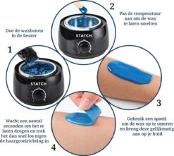 STATCH Wax Apparaat Ontharing Set Met 500 Gram Wax Bonen En 25 Houten Spatels - -Verzorgingsvoordeel Huis 1200x1074 5