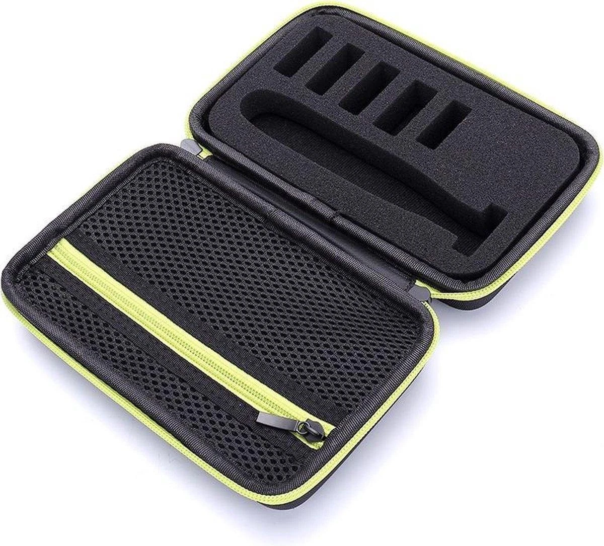 Merkloos Hard Cover Carry Case - Reisetui - Luxe Reisetui - Voor Philips Oneblade - Zwart 2 Merkloos Hard Cover Carry Case - Reisetui - Luxe Reisetui - Voor Philips Oneblade - Zwart - Afbeelding 2