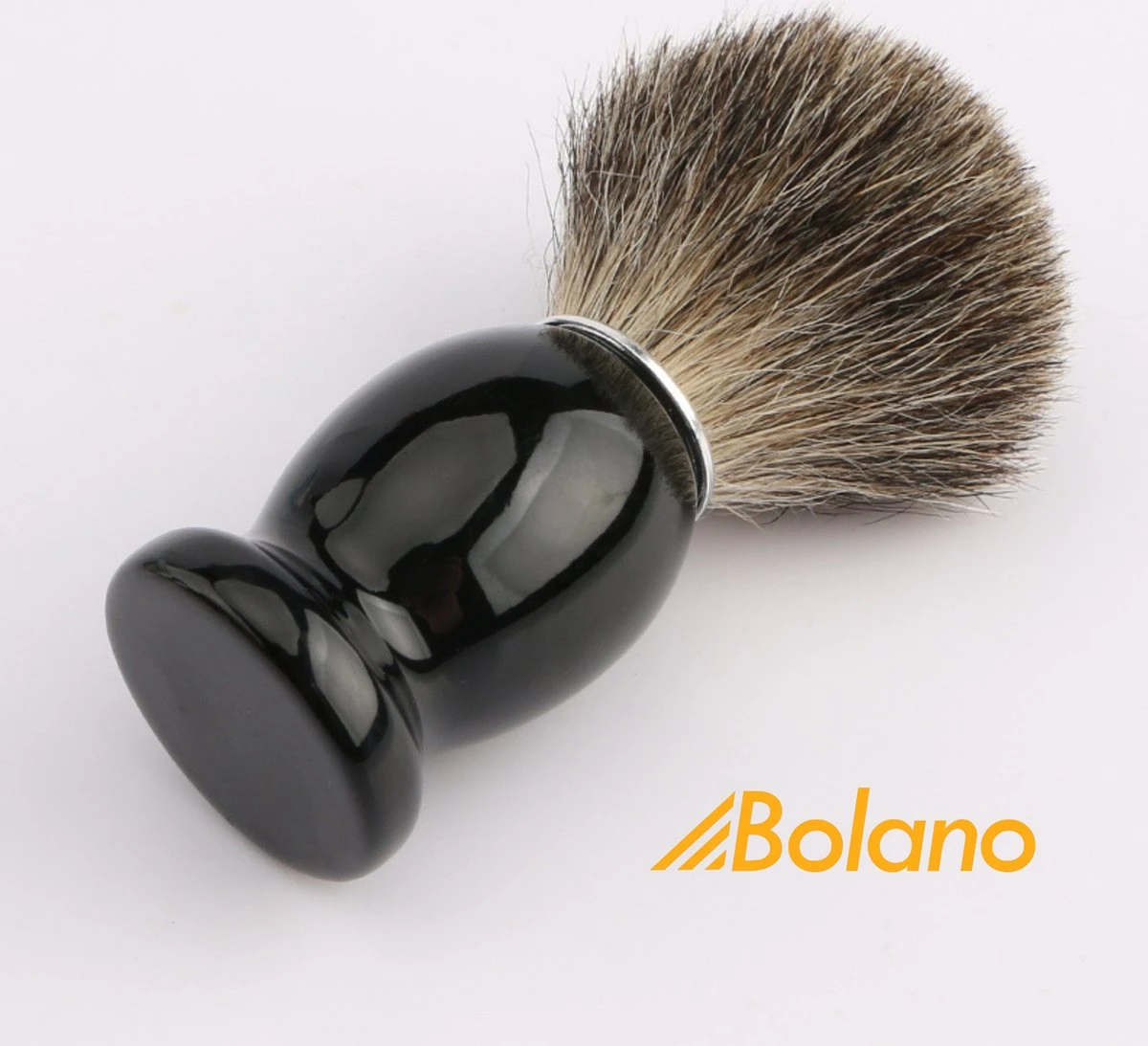 Bolano® Premium Duurzaam Scheerkwast Black Wood - Klassiek Scheerkwast Voor Mannen En Vrouwen - 100% Soepel Haar Voor Een Optimale Verdeling 2 Bolano® Premium Duurzaam Scheerkwast Black Wood - Klassiek Scheerkwast Voor Mannen En Vrouwen - 100% Soepel Haar Voor Een Optimale Verdeling - Afbeelding 2