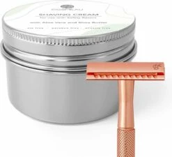 Cosmeau Scheercrème Voor Safety Razors Voor Vrouwen - Glad En Irritatievrij Scheren - Shaving Soap Bar Scheerzeep Cosmo Cosmeo