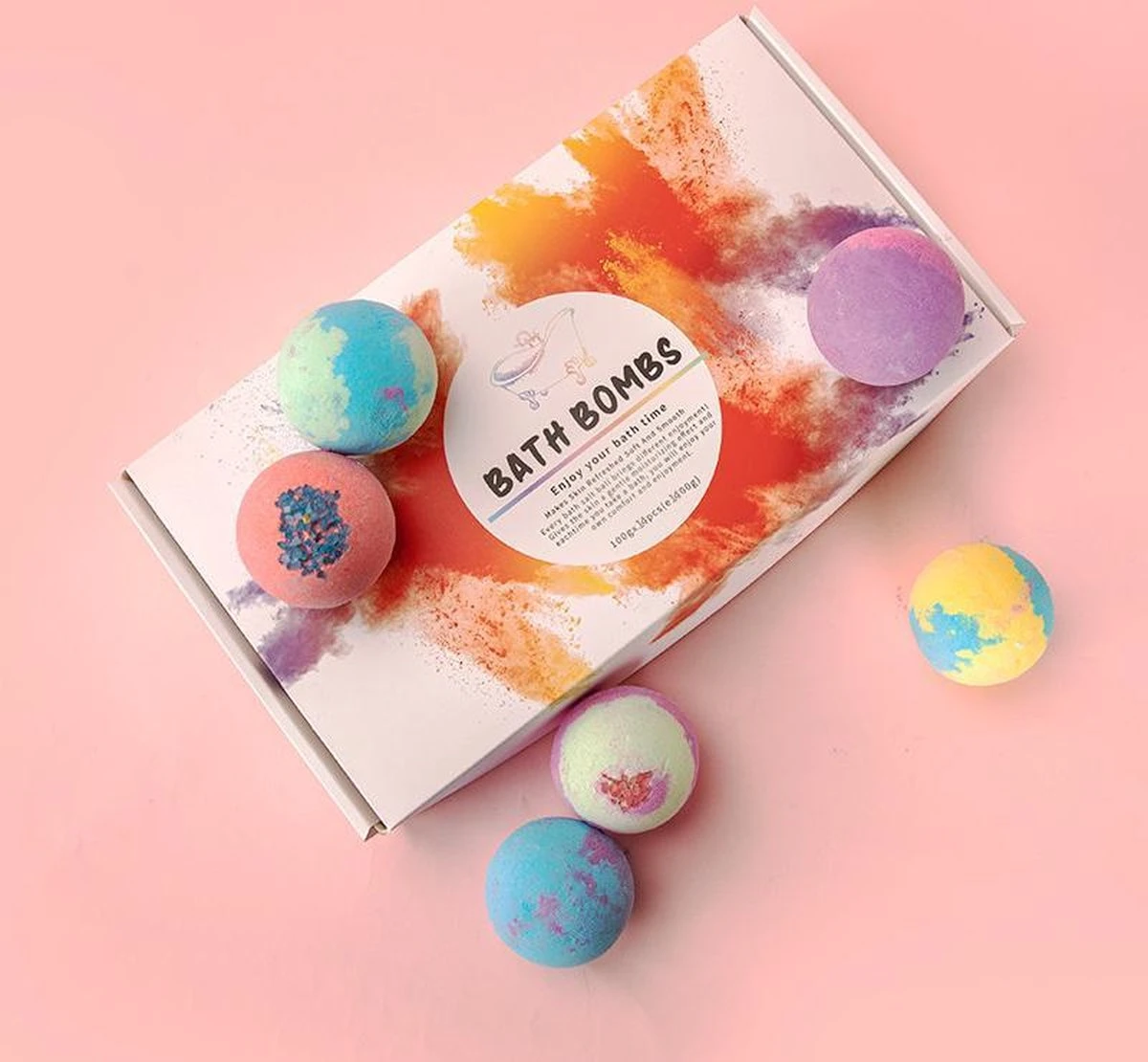 BathQueen XXL Bruisballen - 12 Unieke Geuren - 100 Gram Per Stuk 2 BathQueen XXL Bruisballen - 12 Unieke Geuren - 100 Gram Per Stuk - Afbeelding 2