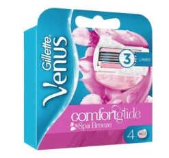 Gillette Venus Breeze Scheermesjes Vrouwen - Comfortglide 4 Stuks - Spa Breeze