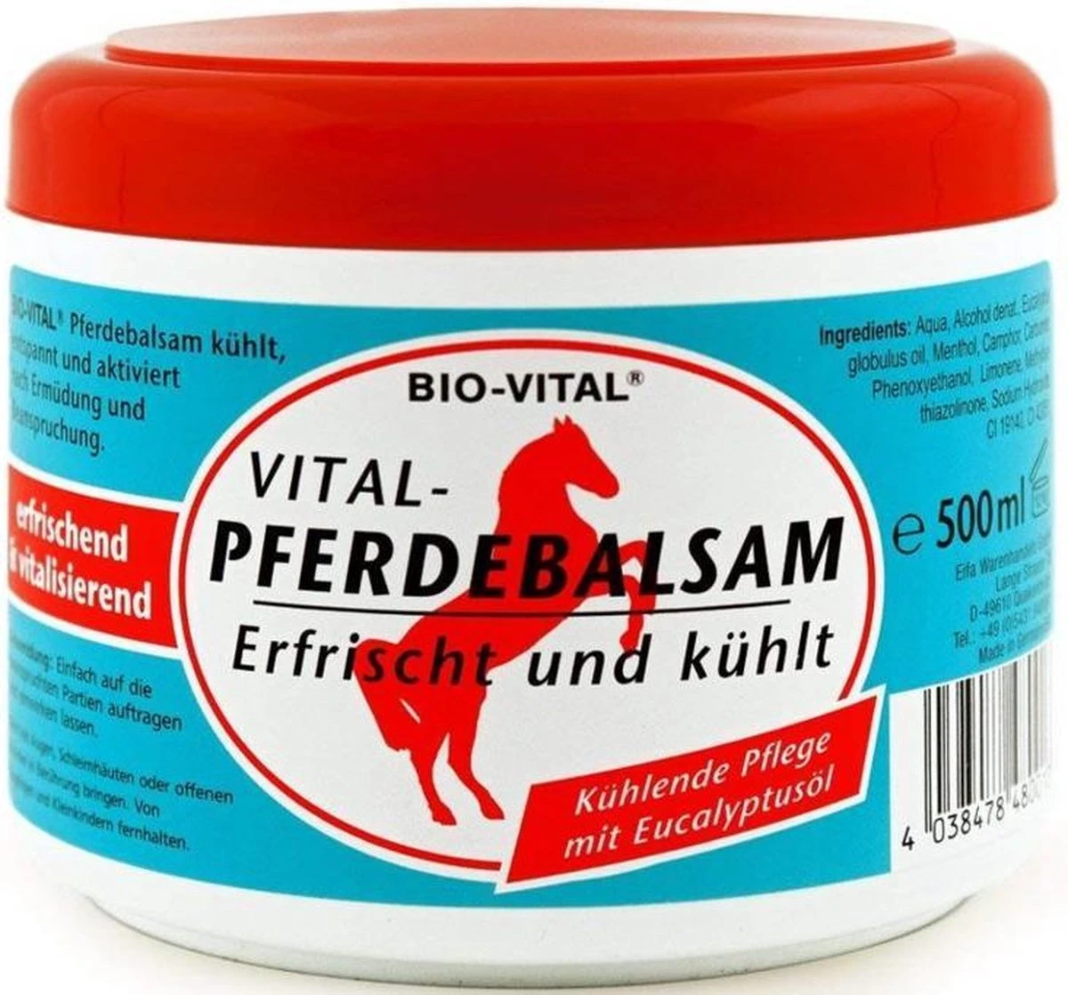 Bio Vital Paardenbalsem Crème - 500 Ml 4 Bio Vital Paardenbalsem Crème - 500 Ml - Afbeelding 4