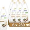 Dove Pampering Sheabutter & Vanille Douchegel - 6 X 250 Ml - Voordeelverpakking