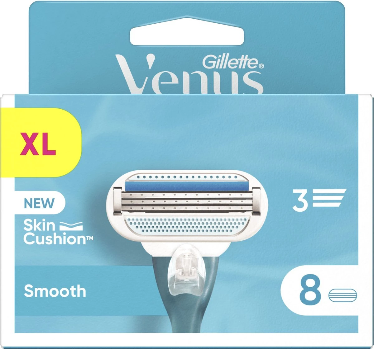 Gillette Venus Smooth - Mesjes Met Beschermende Kussentjes - 8 Navulmesjes 1 Gillette Venus Smooth - Mesjes Met Beschermende Kussentjes - 8 Navulmesjes