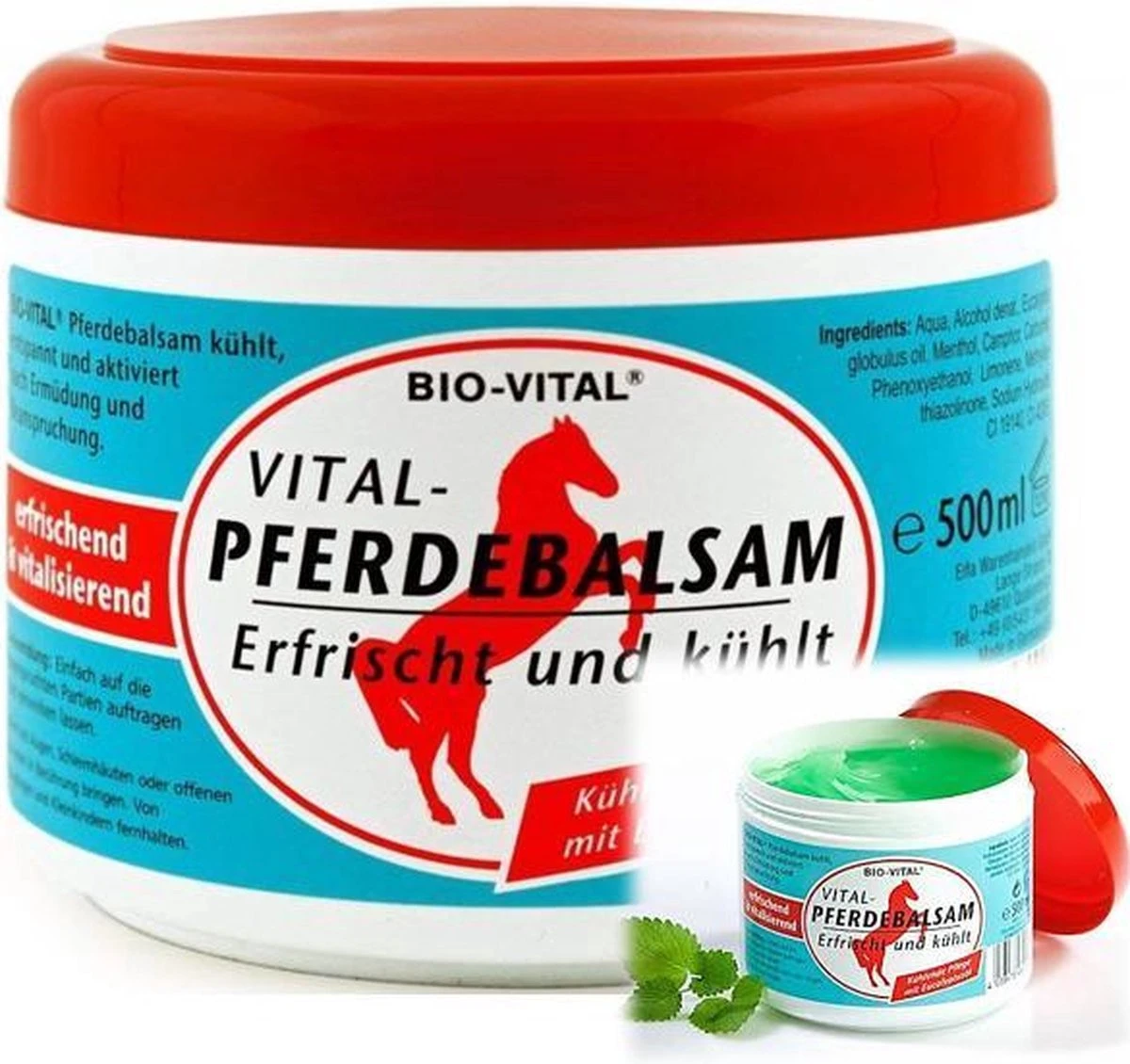 Bio Vital Paardenbalsem Crème - 500 Ml 1 Bio Vital Paardenbalsem Crème - 500 Ml
